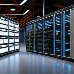 **Automated ETL Process:** A dynamic illustration of data flowing from various sources (databases, CSV files, APIs) into a data warehouse, visualized with modern tech elements and clear data pathways.