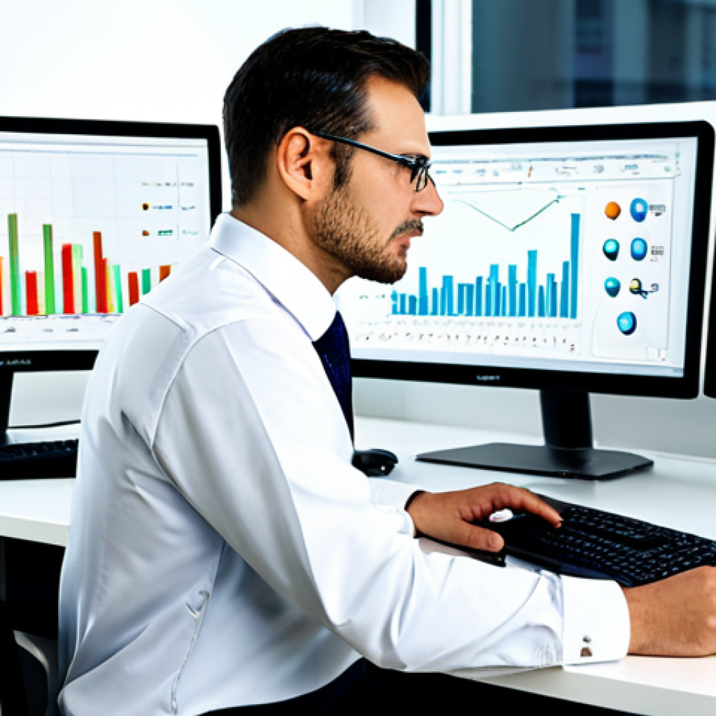 빅데이터 직무 만족도 조사 - Data Scientist at Work**

"A data scientist, fully clothed in professional attire, analyzing complex...