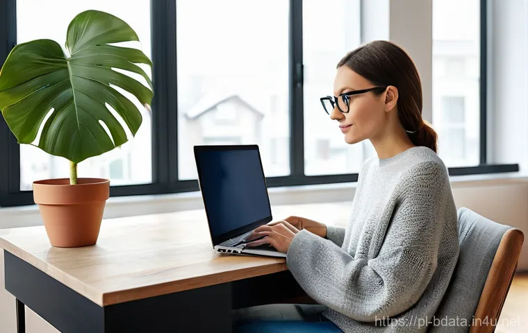 빅데이터 기술자의 워라밸 유지 방법 - **Prompt 1: A Peaceful Transition from Work to Life**
"A young Polish Big Data specialist, looki...