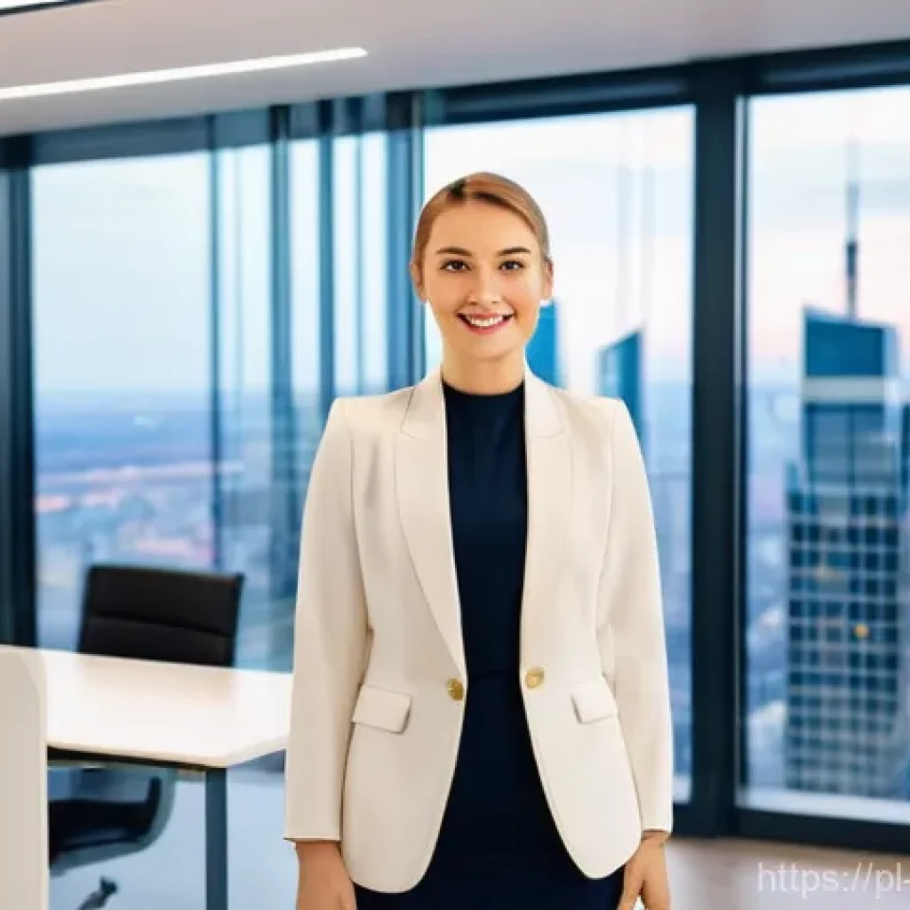 빅데이터 기술자의 국제 자격증 가이드 - **Prompt 1: Certified Success in a Modern Polish Office**
"A confident and elegantly dressed you...