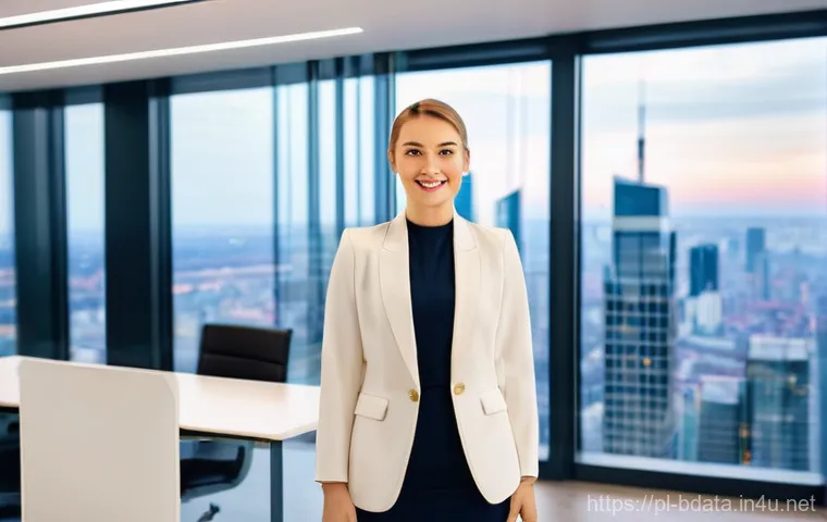 빅데이터 기술자의 국제 자격증 가이드 - **Prompt 1: Certified Success in a Modern Polish Office**
    "A confident and elegantly dressed you...